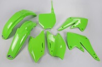 Kunststoffverkleidung Kit Kawasaki KXF 250 2004 - 2005 Ufo Plast GrüN