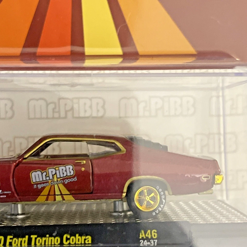 M2 Machines Mr. Pibb Coca Cola 1970 Ford Torino Cobra A46 24-37 CHASE - Image 4 of 4