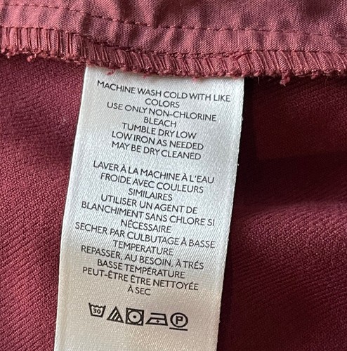 Free People Womens Calla Red Tailored Pleated Trousers Preppy Pants Sz 10 New - Picture 11 of 13
