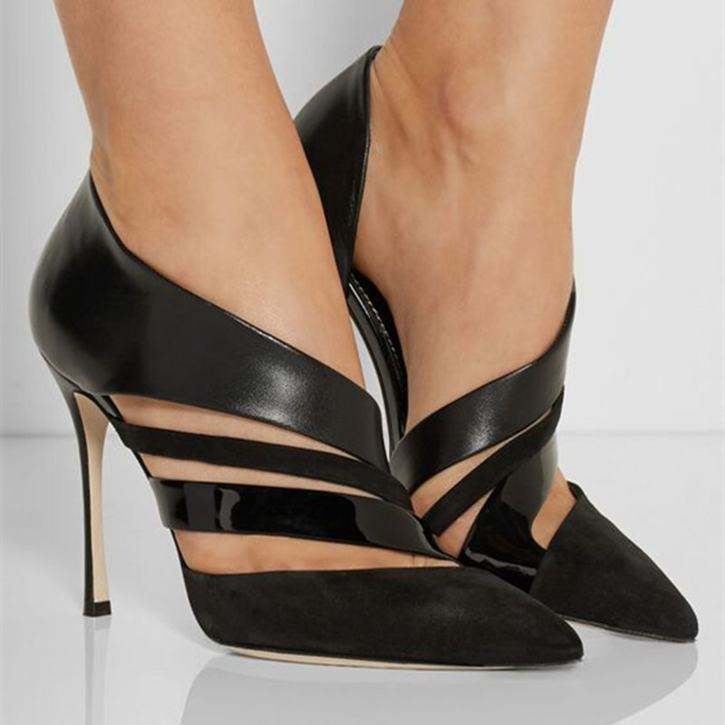 Stylish Women High Heels Pumps Pointed Toe Strappy Dress Party Shoes Plus  Size