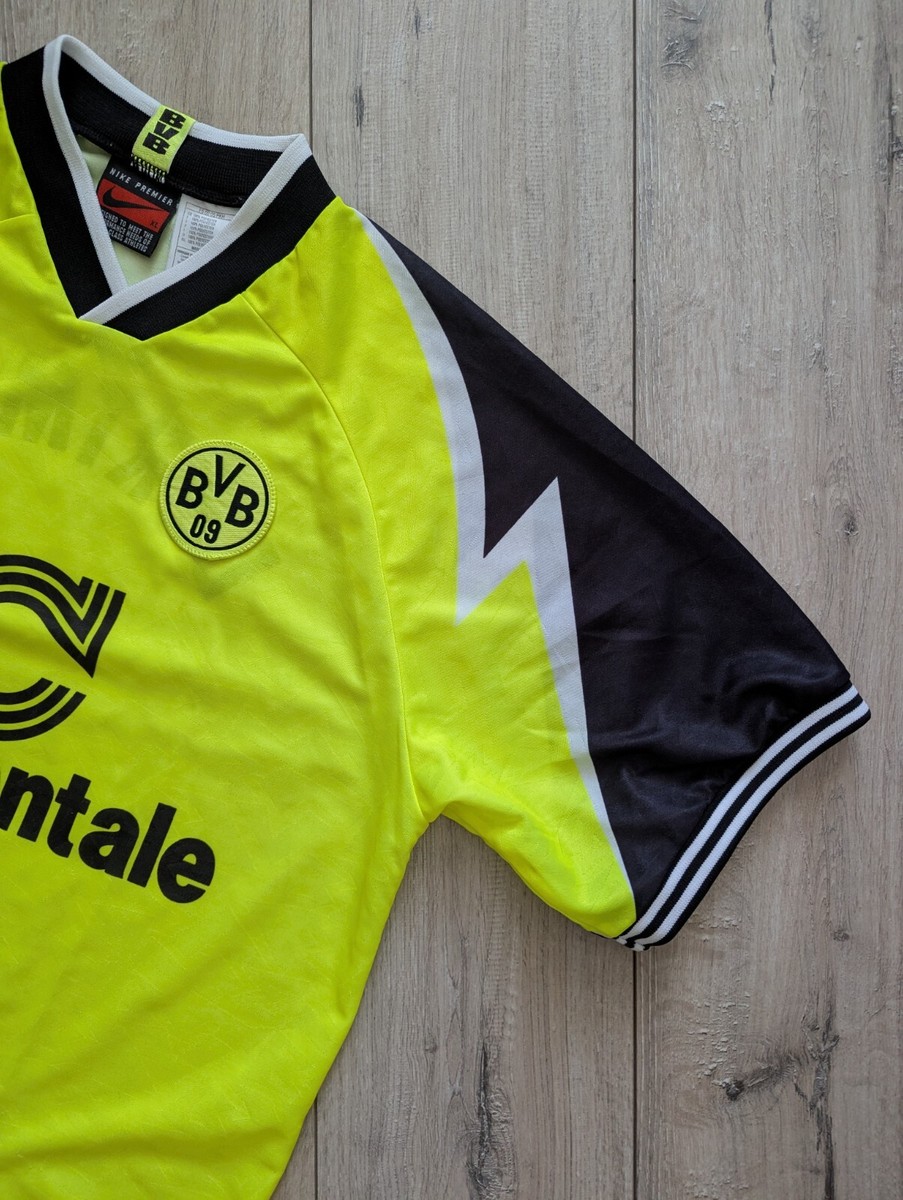 Nike Borussia Dortmund BVB 09 1995-96 Vintage Home Football Shirt
