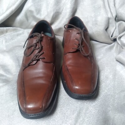 Clarks Mens Derby Dress Shoes Brown Leather Lace Up Size 11 M US
