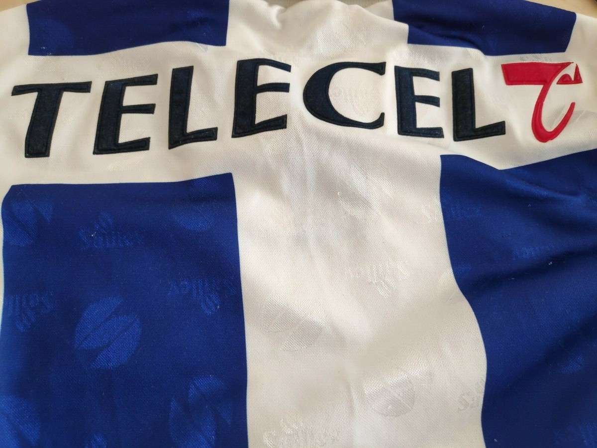 Maillot FC Porto Vintage – Saïllev – Taille XL – Blanc Et Bleu – Années 90