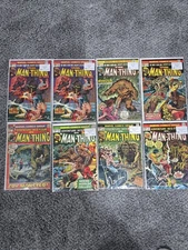 Man-Thing Lot Of 8 Vintage Marvel Comic Group Comic Books (1973-74)