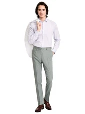 Tommy Hilfiger Mens Modern fit Dress Pants 34 / 30 Sage Green Solid