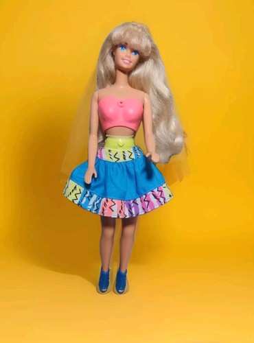 MUÑECA VINTAGE BARBIE 1991 "SNAP 'N PLAY" FÁCIL DE VESTIR #3550 incompleta usada - Imagen 1 de 23