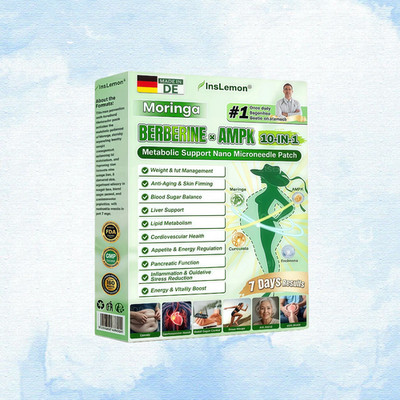 Inslemon Moringa Berberine AMPK 10-in-1 Metabolic Nano Microneedle Patch (7pcs)