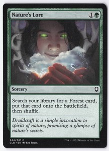 Nature's Lore 244/361 Commander Legends: Battle for Baldur's Gate