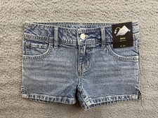 Art Class Shorts Girls Medium 8 Blue Denim Jean Mid Rise 5-Pocket Kids Target