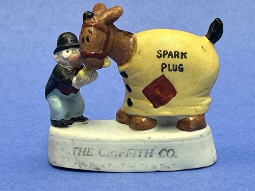 1920’s Barney Google & Spark Plug Bisque Advertising Figure - Debeck Germany