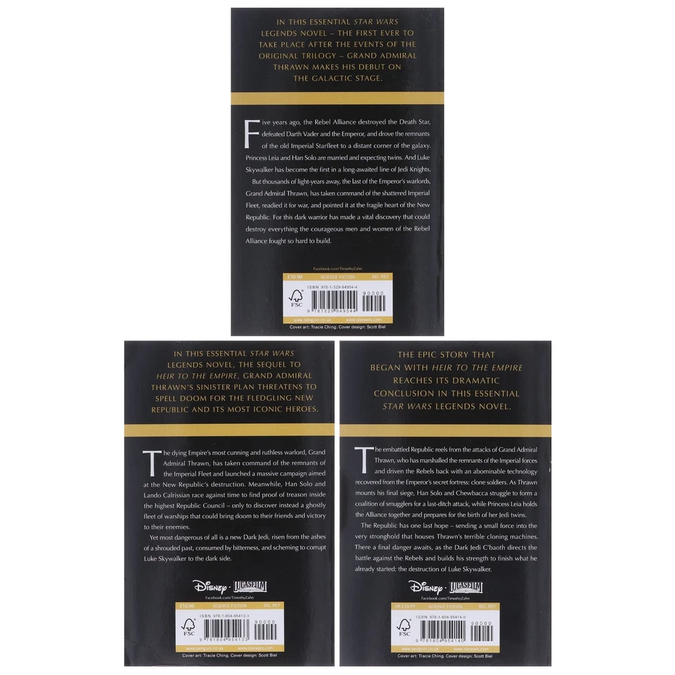 Star Wars: The Thrawn Trilogy 3 Books Collection Set - Ages 13+ - Paperback Foto 3 de 4
