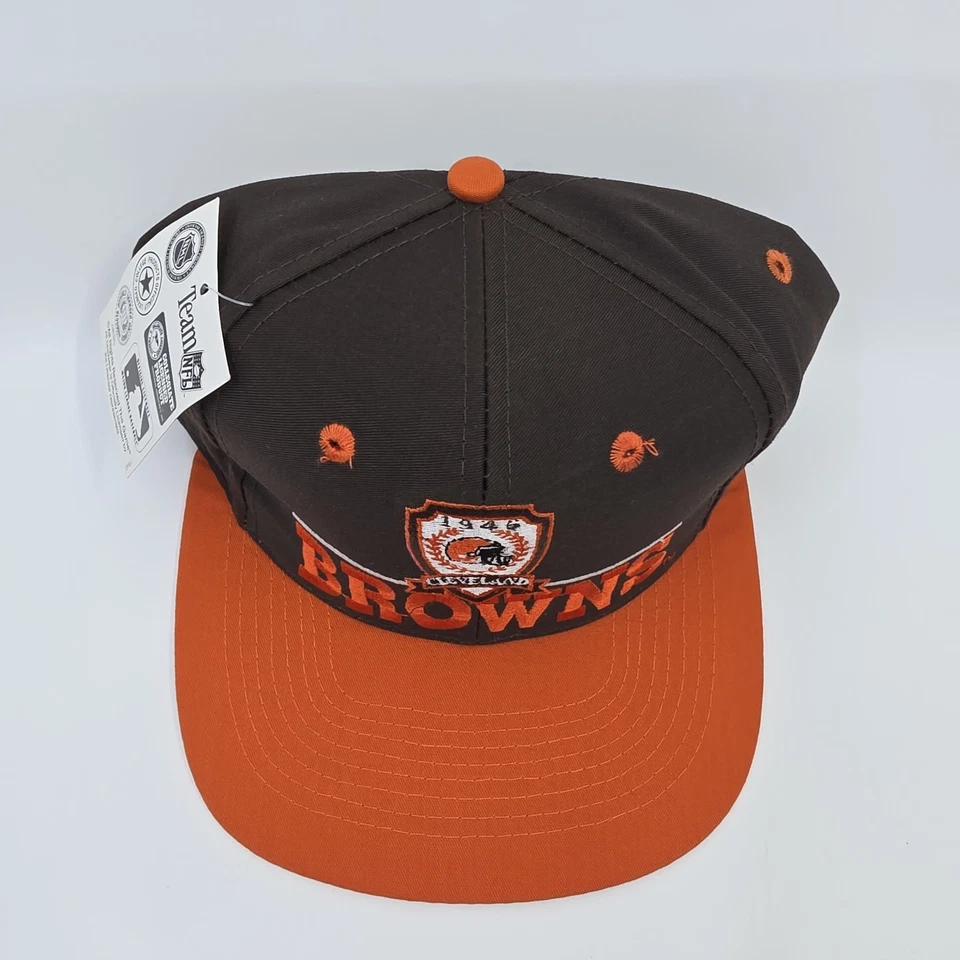 De colección 1990 NFL x The Game Cleveland Browns Snapback Sombrero Raro* Nuevo con Etiquetas*  Foto 2 de 4