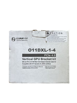 011DXL-1-4 PCle 4.0 Vertical GPU Bracket Kit 200mm 16X Riser Card Adapter Extend