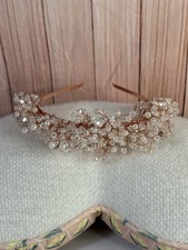 Luxury Pearls Crystal Bridal Crown Headpieces Party Wedding Hair Accessories Rhi