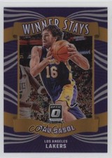 2023-24 Panini Donruss Optic Winner Stays Holo Prizm Pau Gasol #7 HOF 1d0h