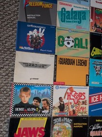 Lote 50 Nintendo NES Manual de instrucciones Folleto Cazafantasmas Kirby Godzilla 