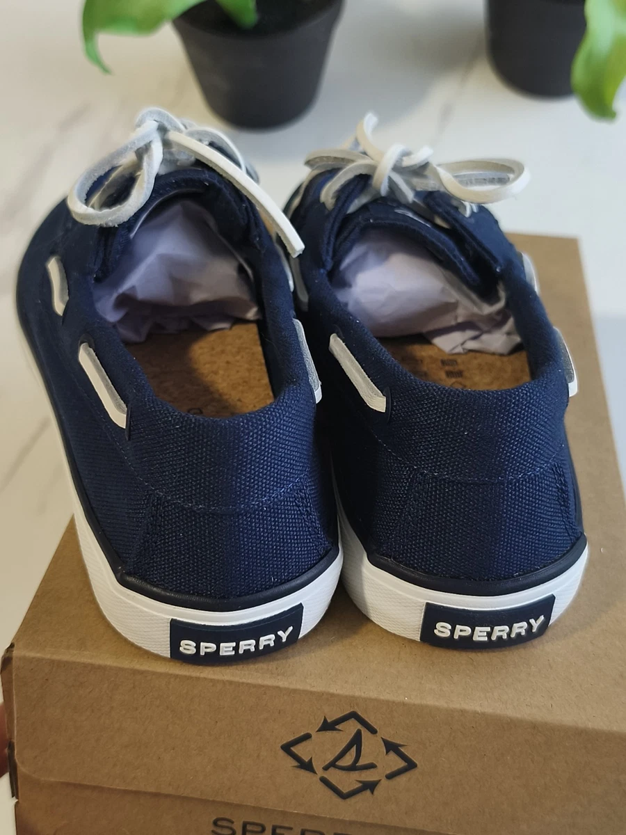 SPERRY Bahama 2.0 Navy Damen Sneaker Blau/Weiß EU 38 UK 5 STS88706