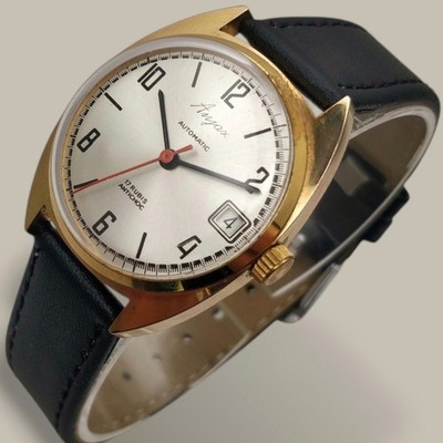 Anjax Automatik 31mm 70er Unisex Vintage Uhr voll funktionsfähig Kal. FE 36 11