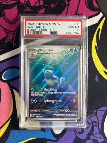 Wartortle Illustration Rare Pokemon 151 PSA 10 171/165