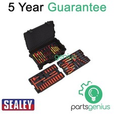 Image of Sealey Premier Insulated Tool Kit 3/8"Sq Drive 1000V 50pc VDE Approved AK7938