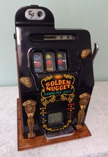 Antique Mills Golden Nugget 5¢ slot machine As Is part Local Pickup San Diego CA
