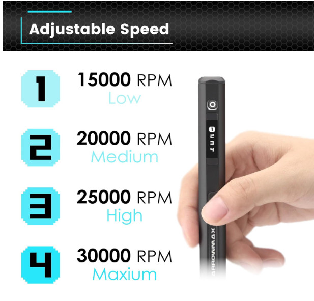 Engraving Pen with HollowCup Motor, 42 Bits & Aluminum Case, Craft Tool Gift Set