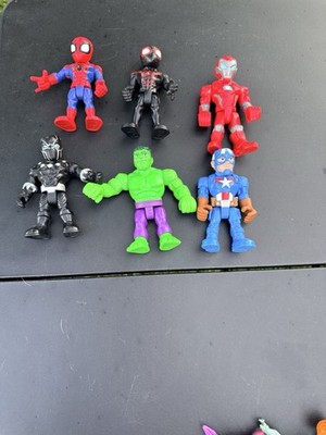 Mixed Lot 6 Marvel Super Hero Adventures Action Figures 