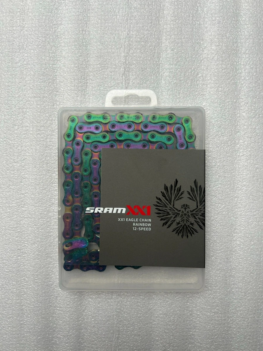 SRAM XX1 Eagle AXS 12-Speed 126-Link Nickel Rainbow Bike Chain CN