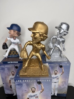 Clayton Kershaw 3000 Strikeouts Bobblehead Dodgers GOLD, Reg