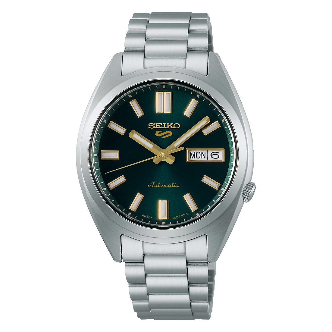 Seiko prospex 自動巻き　グリーン Seiko 5 Sports 37.4mm Green Dial Stainless Steel Watch SRPL57 | eBay