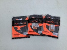 3 X PACKS OF PORWEST PW212 HI-VIS SHORT SLEEVE SAFETY WORK POLO TOPS SIZE XL
