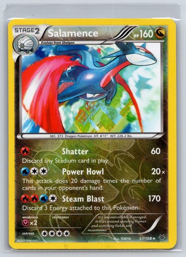 Salamence - 57/108 - MP - ROS - Reverse Holo Roaring Skies