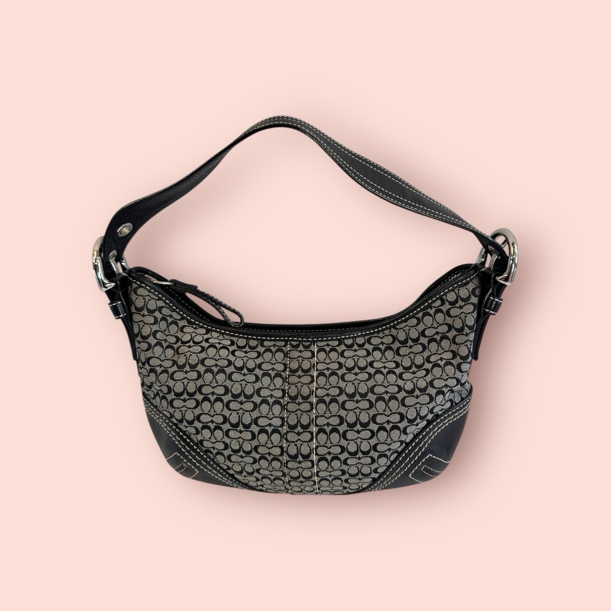 COACH Y2K Vintage Signature Mini Signature Soho Small Hobo 
