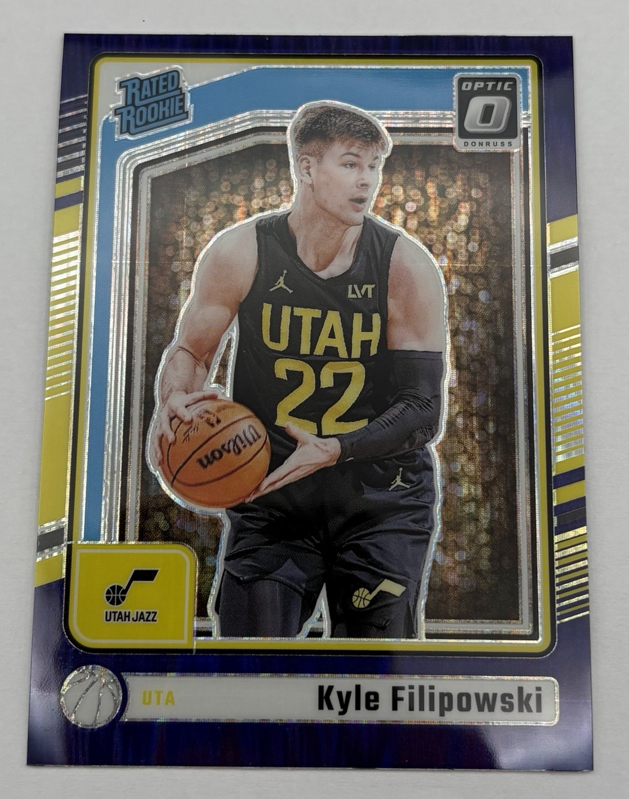 Kyle Filipowski 2024 Donruss Optic Basketball Purple Shock Rookie Number #300