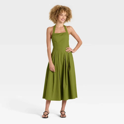 A The Drop Women's one gvood a The Drop Women's very V-neck an Midii Dress