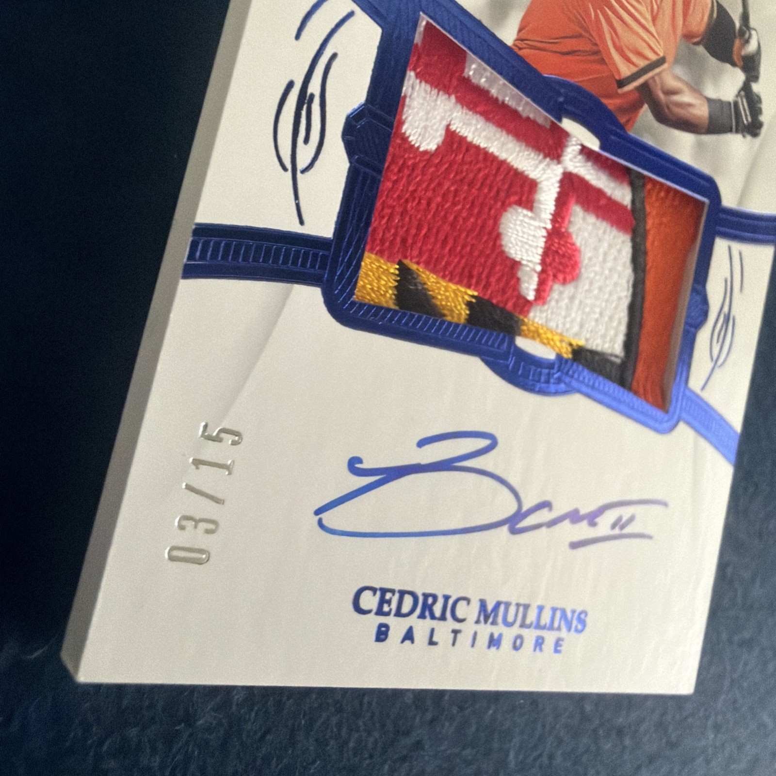 🔥 2019 PANINI FLAWLESS CEDRIC MULLINS AUTO ROOKIE RPA PATCH RC /15🔥 view 12
