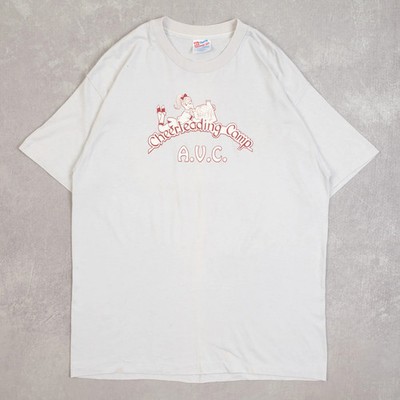 Hanes Vintage 90s Cheerleading Camp Graphic T-Shirt XL Herren hellgrau Sport