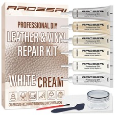 ARCSSAL Cream Leather  Vinyl Repair Kit, Car Seats, Couch, Boat, Sofa, Jacket