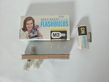 Sylvania Blue Dot M3 Flashbulbs with Boxes and 3 Remaining Bulbs