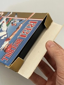 RBI Baseball NES HES Game Complete AUS Cardboard Box Release