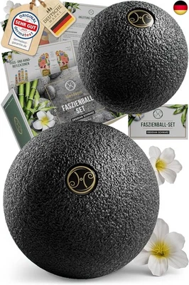 HELDSON® Premium Faszienball klein 2er Set [6cm & 8cm] - Faszien Ball hart