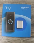 Ring - Wi-Fi Smart Video Doorbell - Wired with Chime - Black