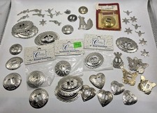 Lot 55+pc Silver & Gold Cooper Tone Conchos Accents Jewelry Making Southwestern