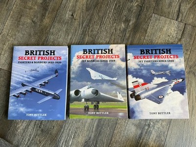 BRITISH SECRET PROJECTS Book Lot Tony Buttler Fighters Bombers Jet Fighters