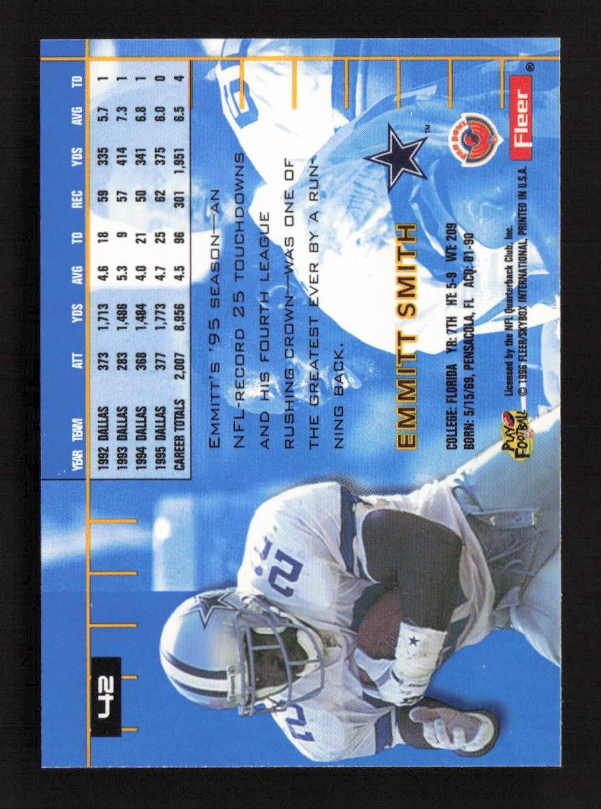 Emmitt Smith 1996 Ultra #42 Dallas Cowboys NFL | eBay
