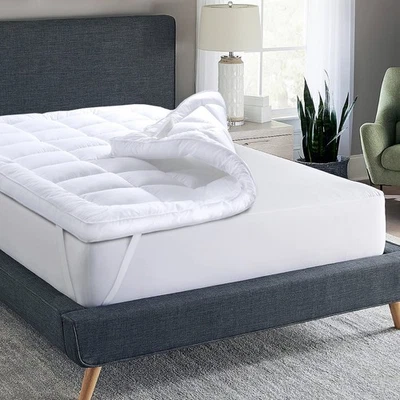 ROOEE Mattress Topper 10cm Hotel Quality Thick Bed Toppers Single Double King All Size