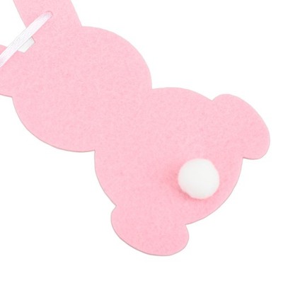 Easter Shape Banner Felt Bunny Garland Party Favors Home Decoration SET