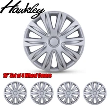 New Set of 4 16" Silver Hub Caps Full Rim Wheel Covers for R16 Tire & Steel Rims
