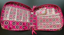 Vera Bradley Travel Bag Makeup Tote 10" x 9 1/2" x 2 1/4" Overnight Toiletries