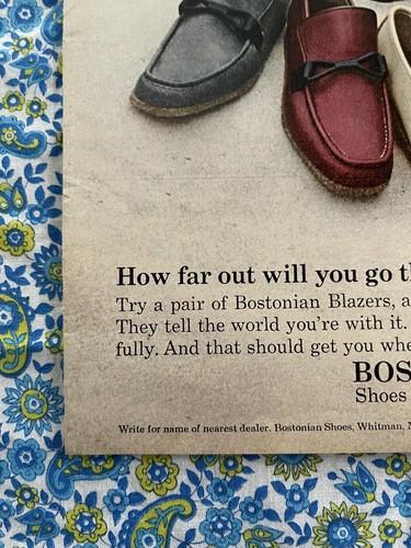 Vintage 1970 Bostonian Blazers Shoes Print Ad Shoes That Say Something About You - Picture 5 of 7